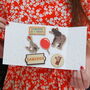 Personalised Circus Magnets Birthday Letterbox Card, thumbnail 4 of 6