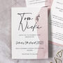 Blush Pink Wedding Invitation, thumbnail 3 of 10