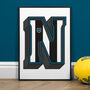 Newcastle, A To Z Football Prints And Posters, thumbnail 1 of 4