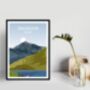 The Three Peaks Challenge Set Of Three Art Prints, thumbnail 4 of 4