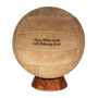 Personalised Engraved Hand Sewn Suede Leather Football Ball Size Five, thumbnail 12 of 12
