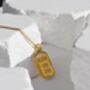 Ride Or Die 18 K Gold Plated Pendant Necklace, thumbnail 3 of 5