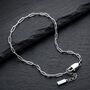 Paperclip Chain Silver Bracelet, thumbnail 7 of 10