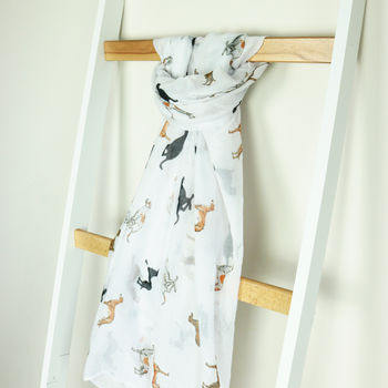 Whippet Print Scarf, 9 of 11