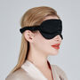 Silk Eye Mask Black, thumbnail 3 of 6