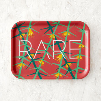 'Rare' Modern Florals Small Tray, 2 of 6