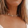 Meribella Shell Stone Choker Necklace, thumbnail 1 of 7