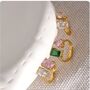 Monaco D’or Gold Pink Sapphire Ombré Charm Rings, thumbnail 1 of 3