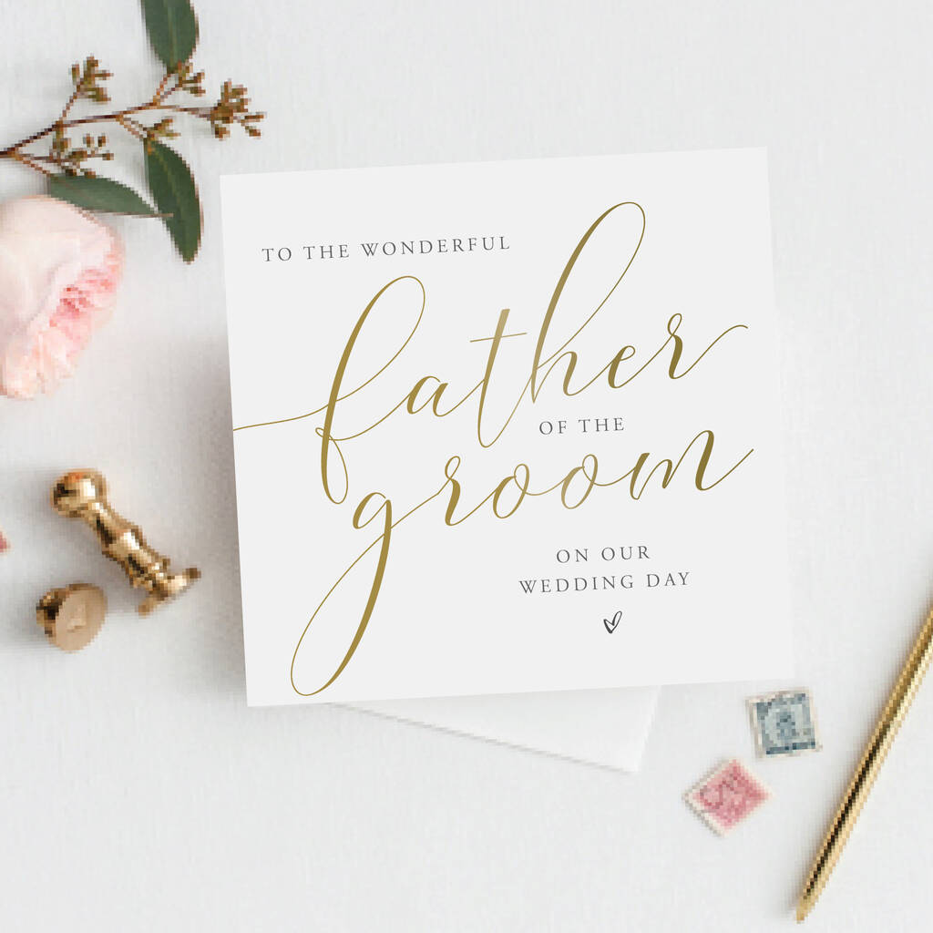 Father Of The Groom Wedding Card, 1 of 5