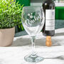 Personalised Floral Wine Glass, thumbnail 1 of 5
