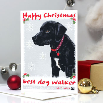 Personalised 'Rosie' Dog Christmas Card, 2 of 7