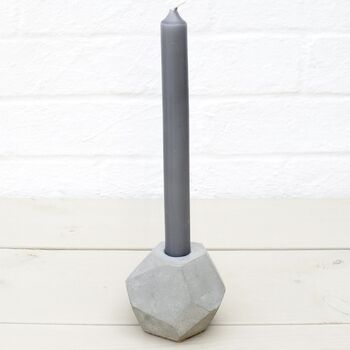 Sustainable Concrete Geometric Chunky Candle Holder, 2 of 12