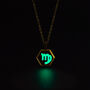 Virgo Zodiac Glowing Pendant Necklace With Uv Keyring Torch, thumbnail 8 of 12