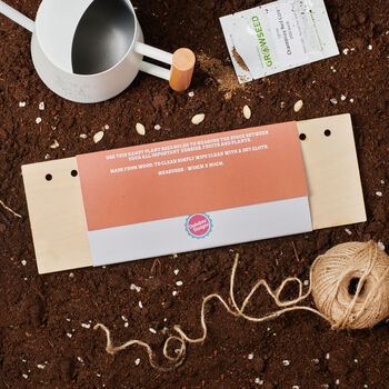 Personalised Wooden Plant Seed Gardening Ruler, 4 of 6