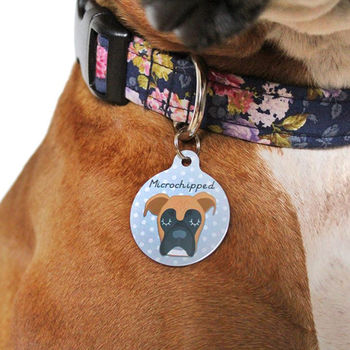 Boxer Personalised Dog Name ID Tag, 9 of 11