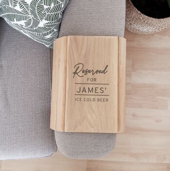 Personalised Wooden Sofa Tray, 3 of 3