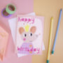 Happy Birthday Princess Mouse Card, thumbnail 1 of 5