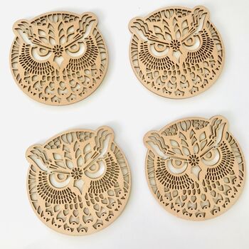 Adorable Owl Coaster Set, 3 of 3