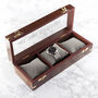 Personalised Luxury Three Piece Wooden Watch Box, thumbnail 4 of 4