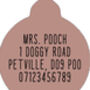 Woodland Hedgehog Custom ID Dog Tag, thumbnail 3 of 3