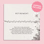Silver Retirement Bracelet For Her, thumbnail 1 of 11