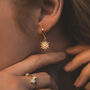 Esmae Moon And Star Wedding Earrings, thumbnail 7 of 8