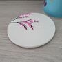 Personalised Cherry Blossom Clay Coaster, thumbnail 1 of 5