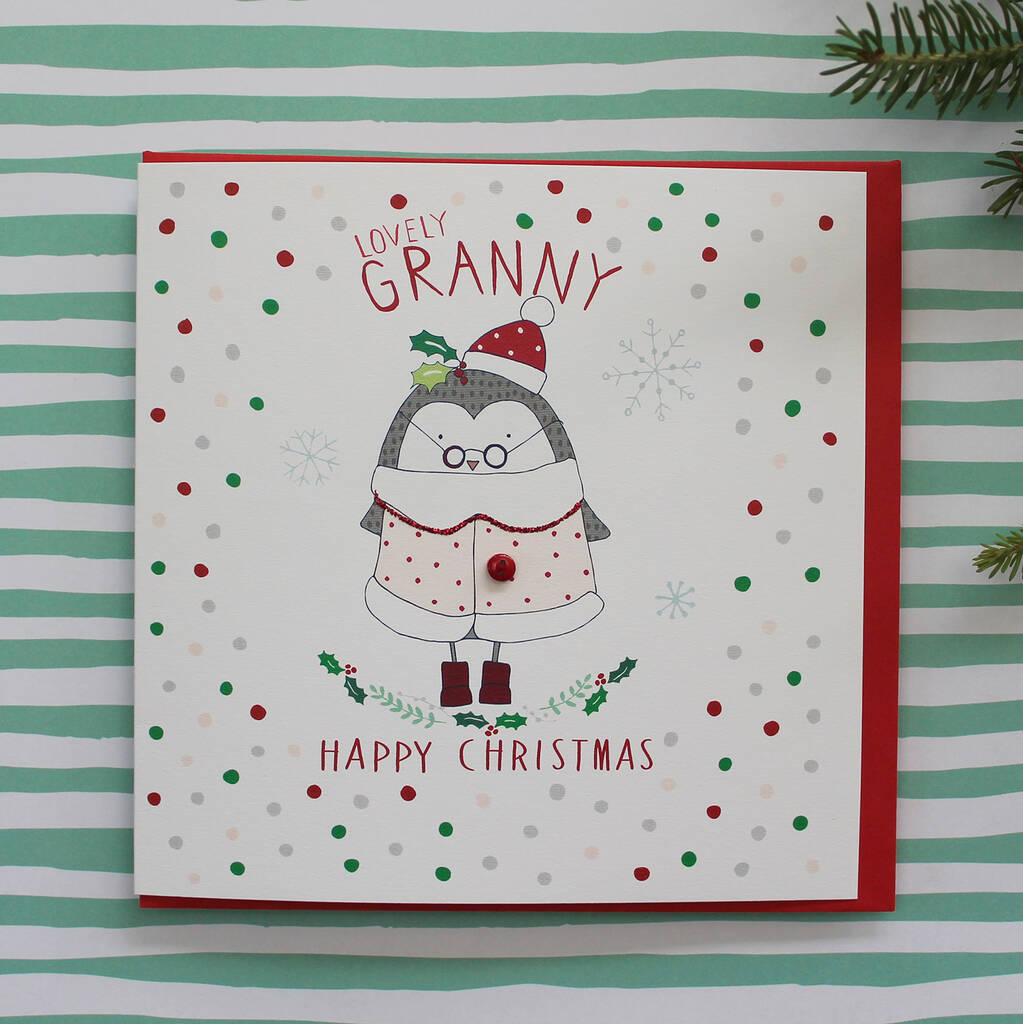 Granny Christmas Greetings Card By Molly Mae | notonthehighstreet.com