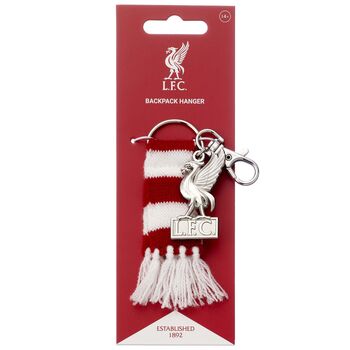 Liverpool Football Club Red Scarf Liver Bird Backpack Hanger, 3 of 3
