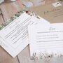 Whimsical Noel Concertina Wedding Invitations, thumbnail 4 of 6