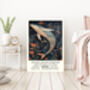 Natural History Museum Botanical Whale Art Print, thumbnail 2 of 4