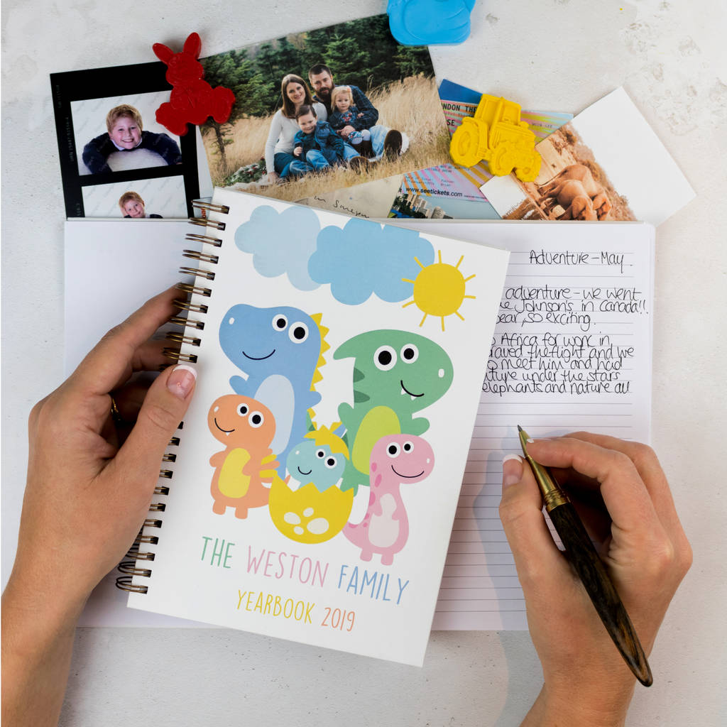 Personalised Family Yearbook Family Memory Book By The Leather Diary ...