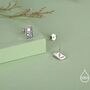 Sterling Silver Retro Game Console Stud Earrings, thumbnail 2 of 12