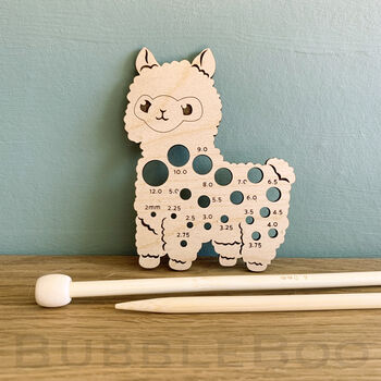 Alpaca Knitting Needle Gauge And Stitch Marker Set, 4 of 8