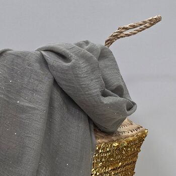 Sparkle Scarf In Mink, 2 of 3