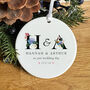 Personalised Wedding Ornament With Initials Names And Date, thumbnail 1 of 4