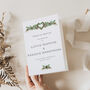 Christmas Wedding Order Of Service Cards, thumbnail 1 of 4