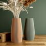 Large Muted Green 'Tidal' Vase For Dried Flowers, thumbnail 1 of 12