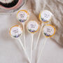 Succulent Themed Wedding Favour Lollipops, thumbnail 1 of 3