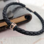 Leather Bracelet, 8th Anniversary Bronze Gift, thumbnail 1 of 6