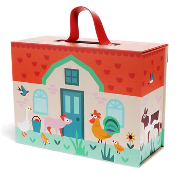 Wooden Fold Away Farm Playset Toddler Christmas Gift, 2 of 2