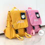 Yellow Personalised Embroidered Kids Mini Dog Backpack, thumbnail 2 of 10