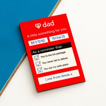 Personalised Fridge Magnet For Dad, 2 of 3