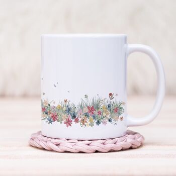 Labradoodle Floral Wrap Mug, 2 of 2