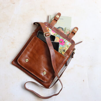 Leather Crosbody Bag, Tan By The Leather Store | notonthehighstreet.com