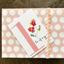 Mini Cross Stitch 1st Birthday Card, thumbnail 3 of 4