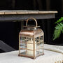 Brass Window Lantern With LED Candle, thumbnail 2 of 2