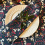 Luxury Christmas Heavy Linen Feel Tablecloth Robin And Berries Navy, thumbnail 7 of 7