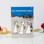 'Gold, Frankincense And Merlot' Wine Christmas Card, thumbnail 2 of 4