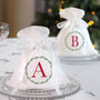 Personalised Wreath Table Favour Bag, thumbnail 1 of 2